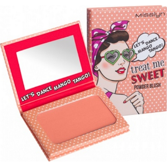 Misslyn Treat Me Sweet! Powder Blush tvárenka 38 Lets Dance Mango Tango! 6 g