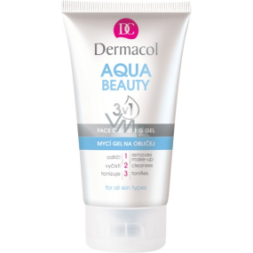 Dermacol Aqua Beauty 3v1 Face Cleansing Gel umývací gél na tvár 150 ml