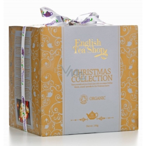 English Tea Shop Bio Vianočné kocka v Viktoriánskom štýle 96 kusov nálevových vrecúšok, 6 príchutí, 16 krabičiek