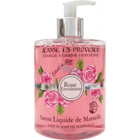 Jeanne en Provence Rose Envoutante - Podmanivá ruže umývací gél na ruky 500 ml