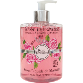 Jeanne en Provence Rose Envoutante - Podmanivá ruža umývací gél na ruky 500 ml