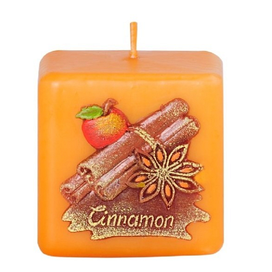 Candles Škorica vonná sviečka kocka 50 mm