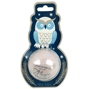Cosmetica Fanatica Magic Winter šumivá guľa do kúpeľa strieborná 100 g