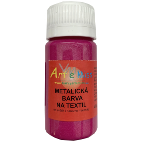 Art e Miss Metalická farba na textil 55 bordová 40 g