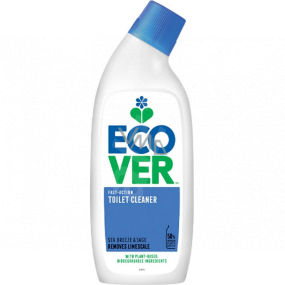 ECOVER Rýchlo pôsobiaci čistič WC Sea Breeze & Sage ekologický tekutý čistiaci gél na WC 750 ml