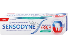 Sensodyne Sensitivity & Gum Caring Mint jemná mätová zubná pasta na citlivé zuby 75 ml