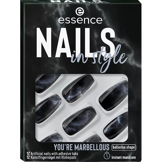 Essence Nails In Style umelé nechty 17 You're Marbellous 12 kusov