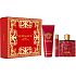 Versace Eros Flame parfumovaná voda 100 ml + sprchový gél 150 ml + parfumovaná voda 10 ml, darčeková sada pre mužov
