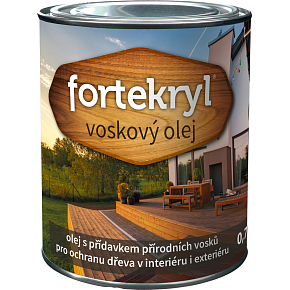 Fortekryl voskový olej pre ochranu dreva bezfarebný, 0,7 kg