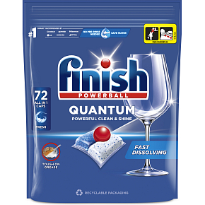 Finish Quantum All-in-1 tablety do umývačky, 72 ks