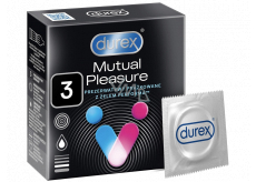 Durex Mutual Pleasure vrúbkovaný kondóm s výstupkami, nominálna šírka: 56 mm 3 kusy