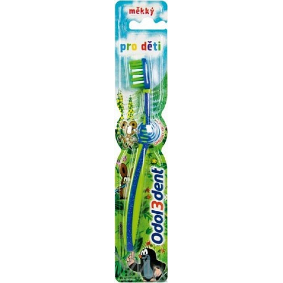Odol3dent Krtko zubná kefka rôzne farby pre deti 1 kus