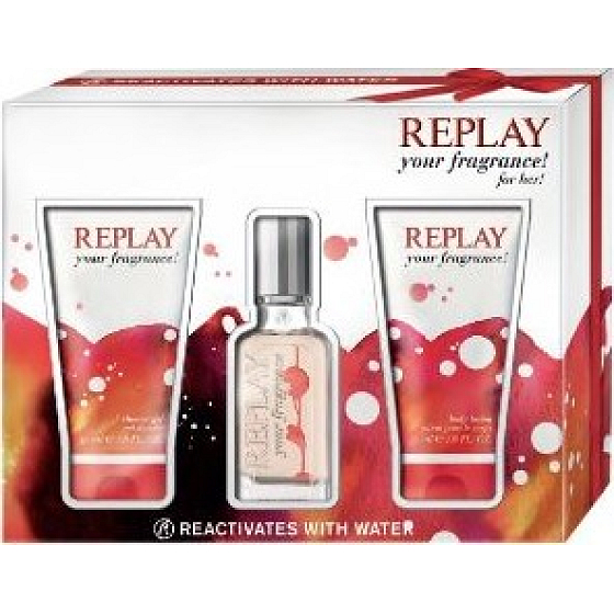 Replay Your Fragrance Woman toaletná voda 20 ml + sprchový gél 50 ml + telové mlieko 50 ml, darčeková sada