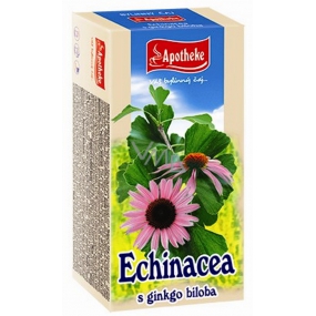 Apotheke Echinacea s ginkgo biloba čaj pre prirodzenú obranyschopnosť, imunitný systém a normálnu funkciu dýchacieho systému 20 x 1,5 g