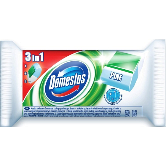 Domestos 3v1 Pine WC náhradný blok 40 g