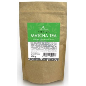 Allnature Matcha Tea Premium prášok z čajových lístkov zeleného čaju 100 g