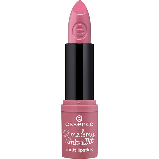 Essence Me & My Umbrella Matt Lipstick rúž 02 I Love Rainy Days 4 g