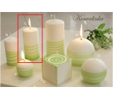 Lima Aromatická špirála Konvalinka sviečka bielo - zelená valec 60 x 120 mm 1 kus