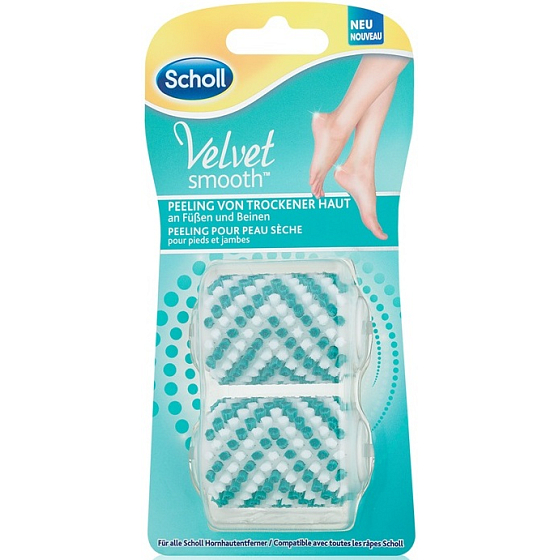 Scholl Velvet Smooth peelingová rotačná náhradná hlavica 2 kusy