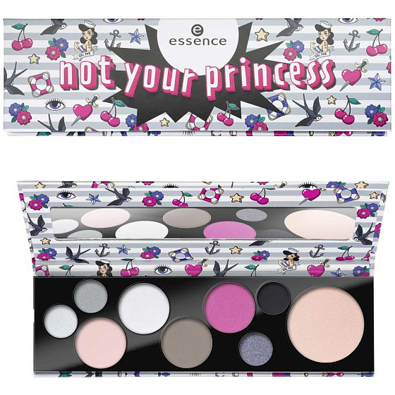 Essence Not Your Princess paletka na oči a tvár 11 g