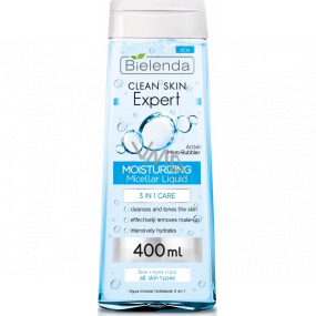 Bielenda Clean Skin Expert 3v1 hydratačný micelárna voda 400 ml