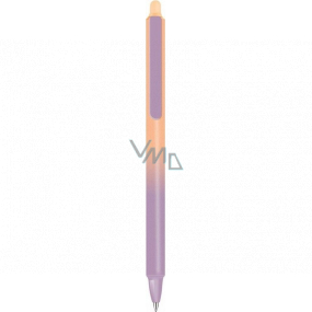 Colorino Gumovacie pero Pastelová oranžovo-fialová, modrá náplň 0,5 mm