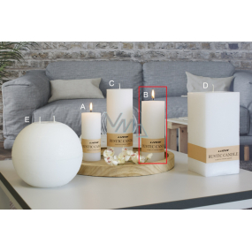 Lima Rustic Candle biely sviečkový valec 60 x 150 mm 1 kus