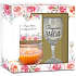Albi Wonderful Grandma pohár na víno 220 ml + vonná sviečka + venovanie, darčeková sada