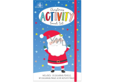 Tallon Christmas Activity Vianočné cestovateľské aktivity pre deti 30 strán na vymaľovanie, 30 strán s úlohami