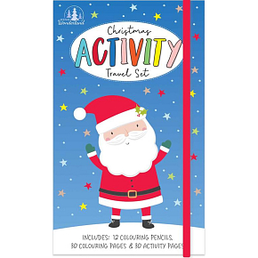 Tallon Christmas Activity Vianočné cestovateľské aktivity pre deti 30 strán na vymaľovanie, 30 strán s úlohami
