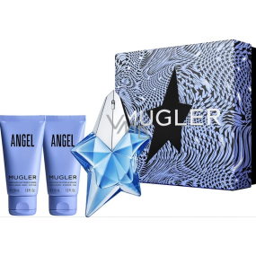 Thierry Mugler Angel parfumovaná voda 25 ml + telové mlieko 50 ml + sprchový gél 50 ml, darčeková sada pre ženy