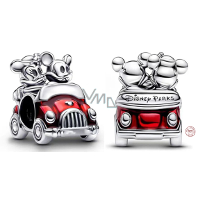 Prívesok Striebro 925 Disney Mickey & Minnie ma výlet, korálik na cestovný náramok