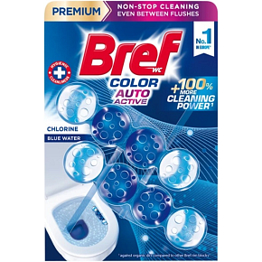 Bref WC blok Color Auto Active Chlorine 2 x 50 g