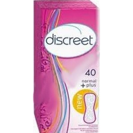 Discreet Normal Plus slipové intímne vložky pre každodenné použitie 40 kusov