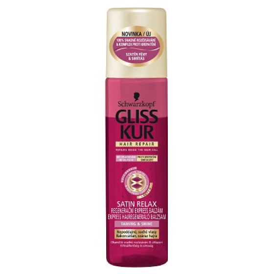 Gliss Kur Satin Relax regeneračný Express balzam na vlasy 200 ml