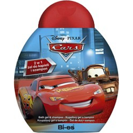 Disney Cars McQueen 2v1 sprchový gél do kúpeľa a šampón 250 ml