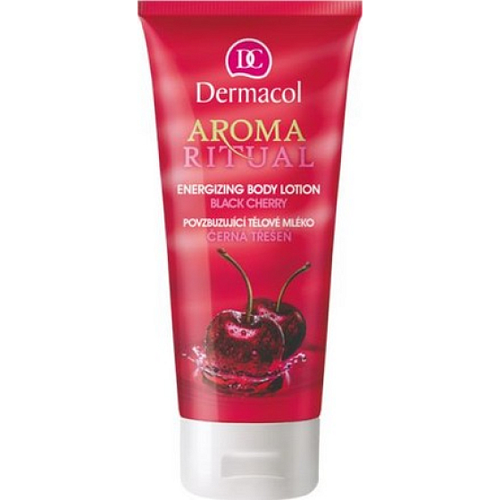Dermacol Aroma Ritual Čierna čerešňa Povzbudzujúce telové mlieko 200 ml