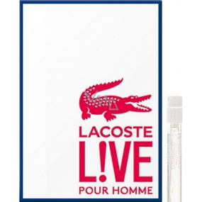 Lacoste Live toaletná voda 2 ml s rozprašovačom, vialka
