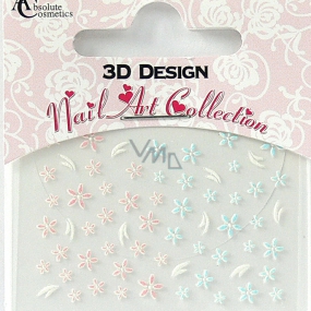 Absolute Cosmetics Nail Art 3D nálepky na nechty 24922 1 aršík