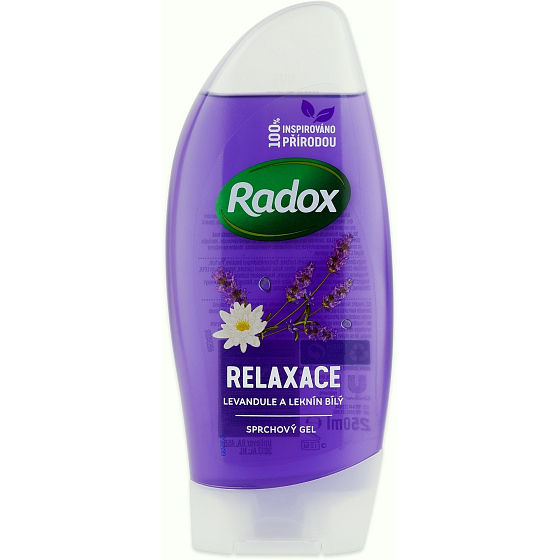 Radox Relaxácia Levanduľa a lekno biely sprchový gél 250 ml