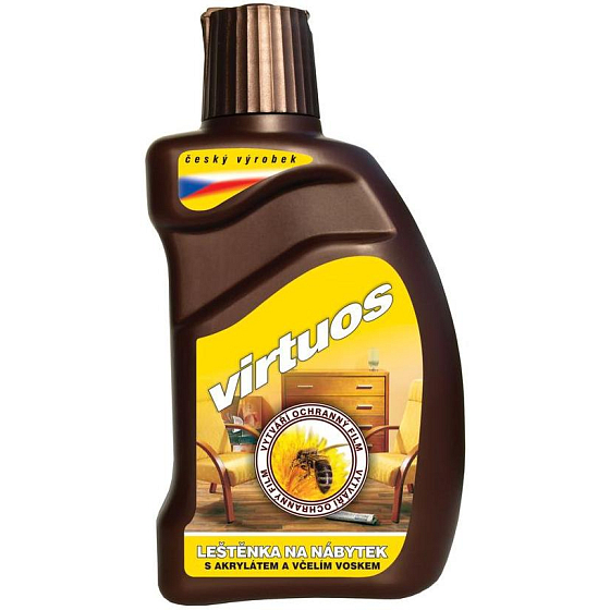 Virtuóz leštenka na nábytok s akrylátom a včelím voskom 300 ml