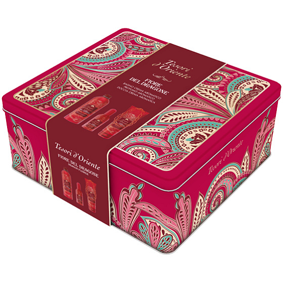 Tesoro d Oriente Fiore del Dragone toaletná voda pre ženy 100 ml + sprchový gél 250 ml + pena do kúpeľa 500 ml, darčeková sada