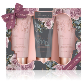 Baylis & Harding Okvetné lístky ruže krémy na ruky 3 x 50 ml kozmetická darčeková sada