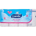 Lambi Hint of Pink toaletný papier s ružovým potlačou 3 vrstvový 150 útržkov 8 kotúčov
