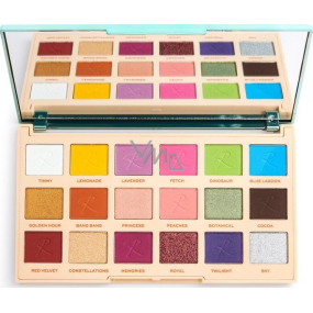 Makeup Revolution Roxxsaurus paletka očných tieňov Colour Burst 18 x 0,8 g