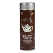 English Tea Shop Bio Rooibos Čokoláda a Vanilka 15 kusov biologicky odbúrateľných pyramidek bezkofejnového čaju v recyklovateľné plechovej dóze 30 g