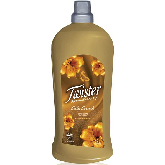 Twister Silky Smooth - Hodvábne hladký avivážny prípravok na zmäkčenie a prevoňanie bielizne 70 dávok 2 l