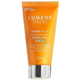 Lumene Valo Nordic-C Glow Reveal rozjasňujúca peelingová maska pre všetky typy pleti 15 ml