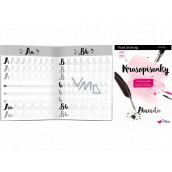 Ditipo Krasopísanky 2 Moderné krasopis Hand lettering abeceda na precvičovanie 32 strán 7233001