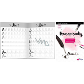 Ditipo Krasopísanky 2 Moderné krasopis Hand lettering abeceda na precvičovanie 32 strán 7233001